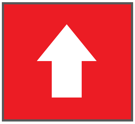 赤ボタン白矢印