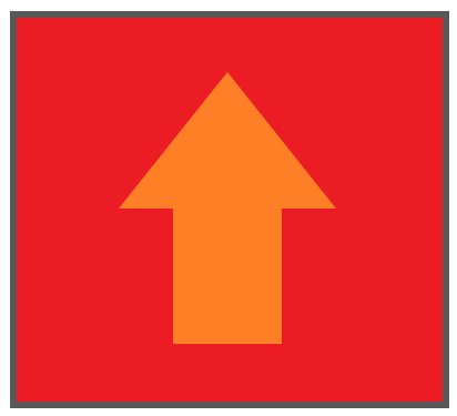 赤ボタンオレンジ矢印
