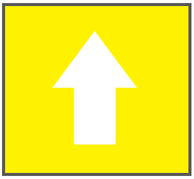 黄色ボタン白矢印