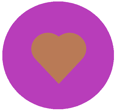 ハート紫マーク10