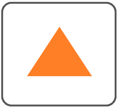 三角ボタンオレンジ