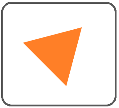三角ボタンオレンジ2