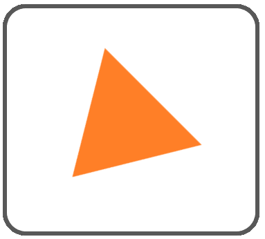 三角ボタンオレンジ6