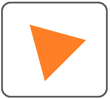 三角ボタンオレンジ8