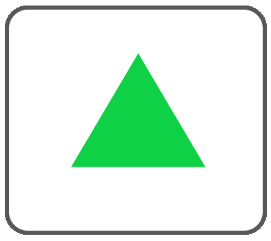 三角ボタン緑