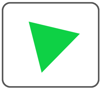 三角ボタン緑8