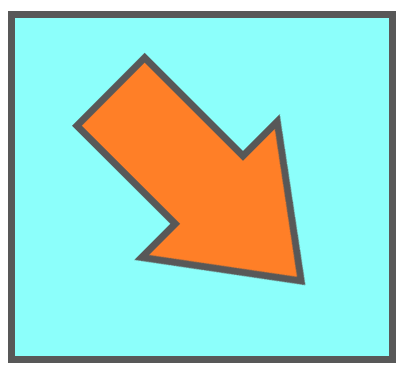 水色ボタンオレンジ矢印4