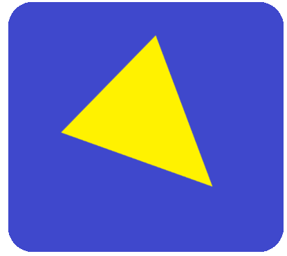 青ボタン三角黄色4