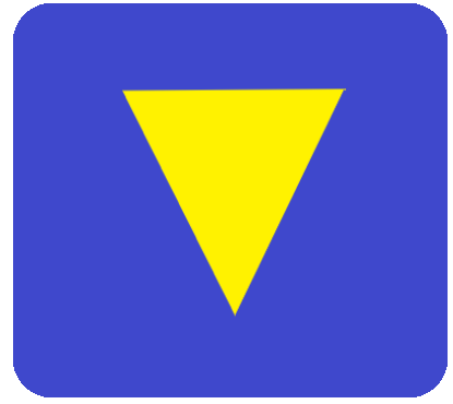 青ボタン三角黄色5