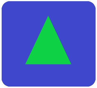 青ボタン三角緑
