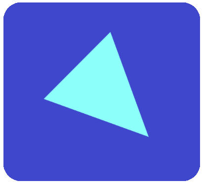 青ボタン三角水色4