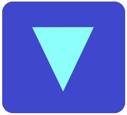青ボタン三角水色5