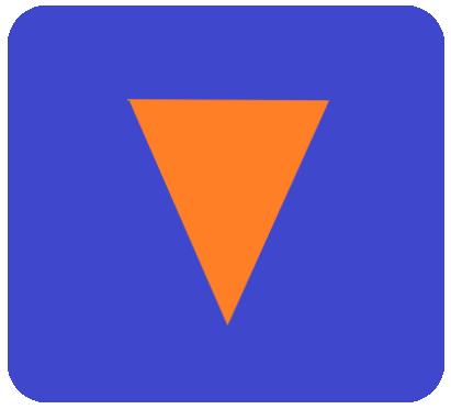 青ボタン三角オレンジ5