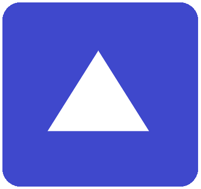 青ボタン三角白1