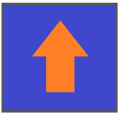 青ボタンオレンジ矢印1