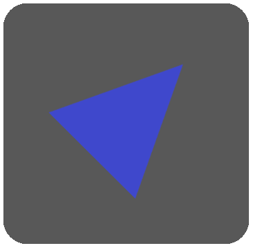 黒ボタン三角青2