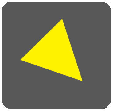 黒ボタン三角黄色4
