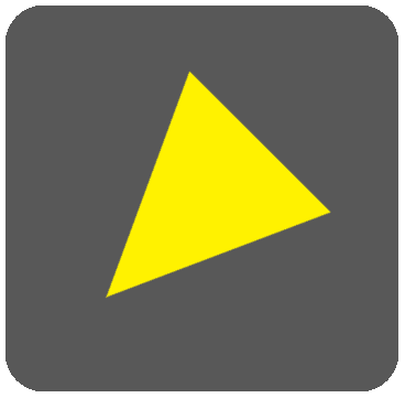 黒ボタン三角黄色6