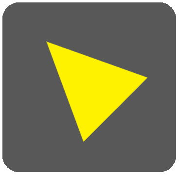 黒ボタン三角黄色8