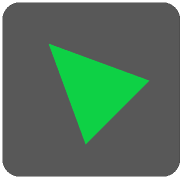 黒ボタン三角緑8