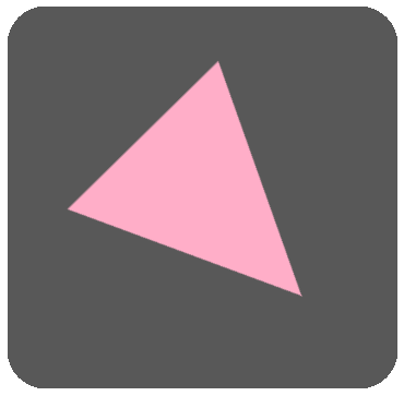 黒ボタン三角ピンク4