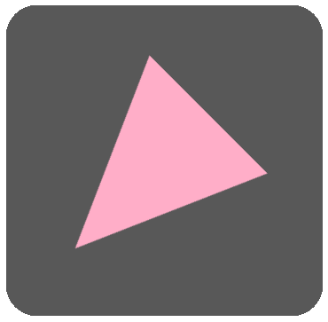 黒ボタン三角ピンク6