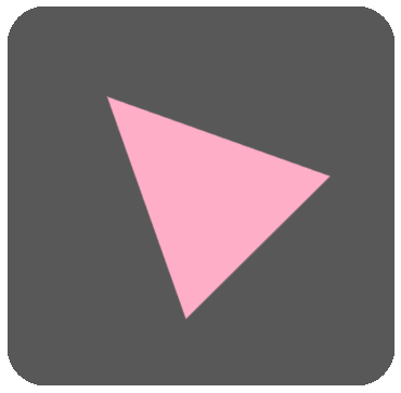 黒ボタン三角ピンク8