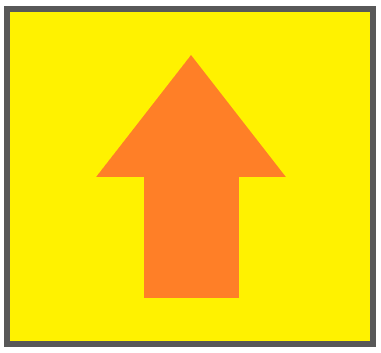 黄色ボタンオレンジ矢印1