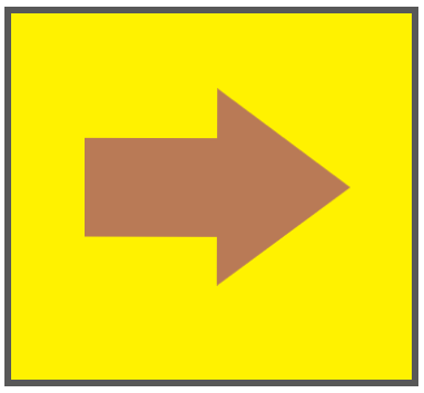 黄色ボタン茶色矢印3